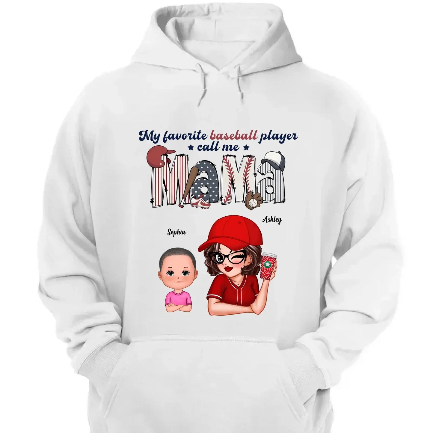 My Favorite Player Calls Me Shirt – Personalized Custom T-Shirt – Sports Gift for Mom or Grandma with Kid’s Name  Ezcustomize
