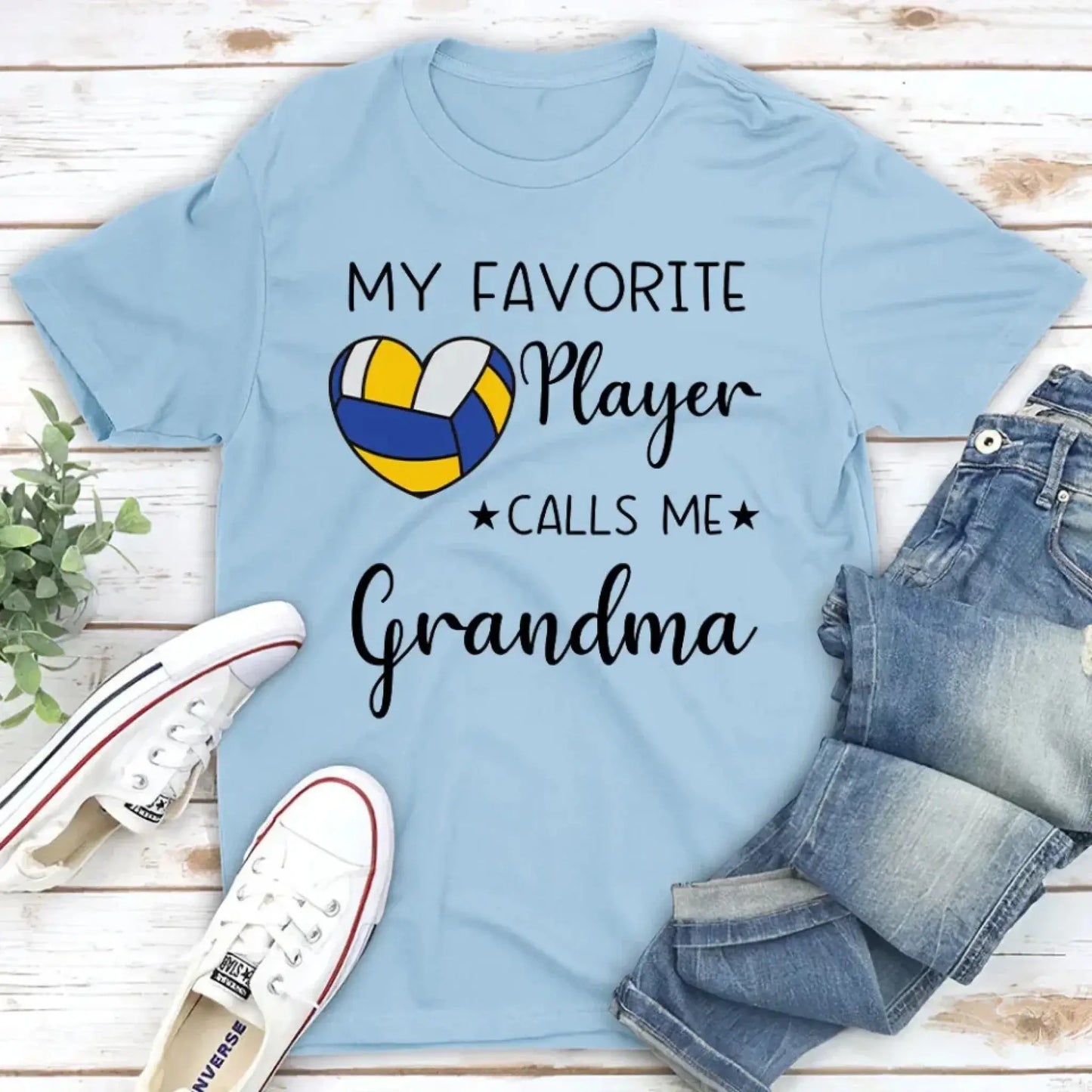 My Favorite Player Calls Me – Personalized Custom Shirt, Gift for Proud Moms, Dads, Grandmas & Grandpas  Ezcustomize
