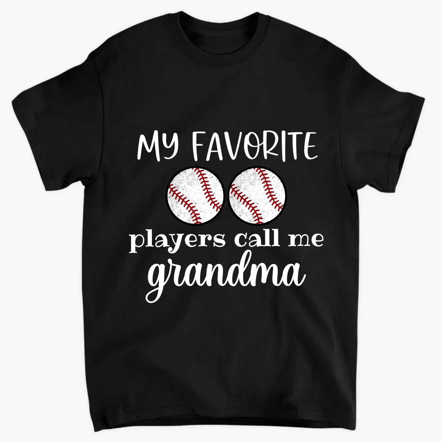 My Favorite Players Call Me Grandma Shirt – Personalized Multi-Sport T-Shirt – Custom Birthday or Mother’s Day Gift for Grandma, Nana, or Mom  Ezcustomize