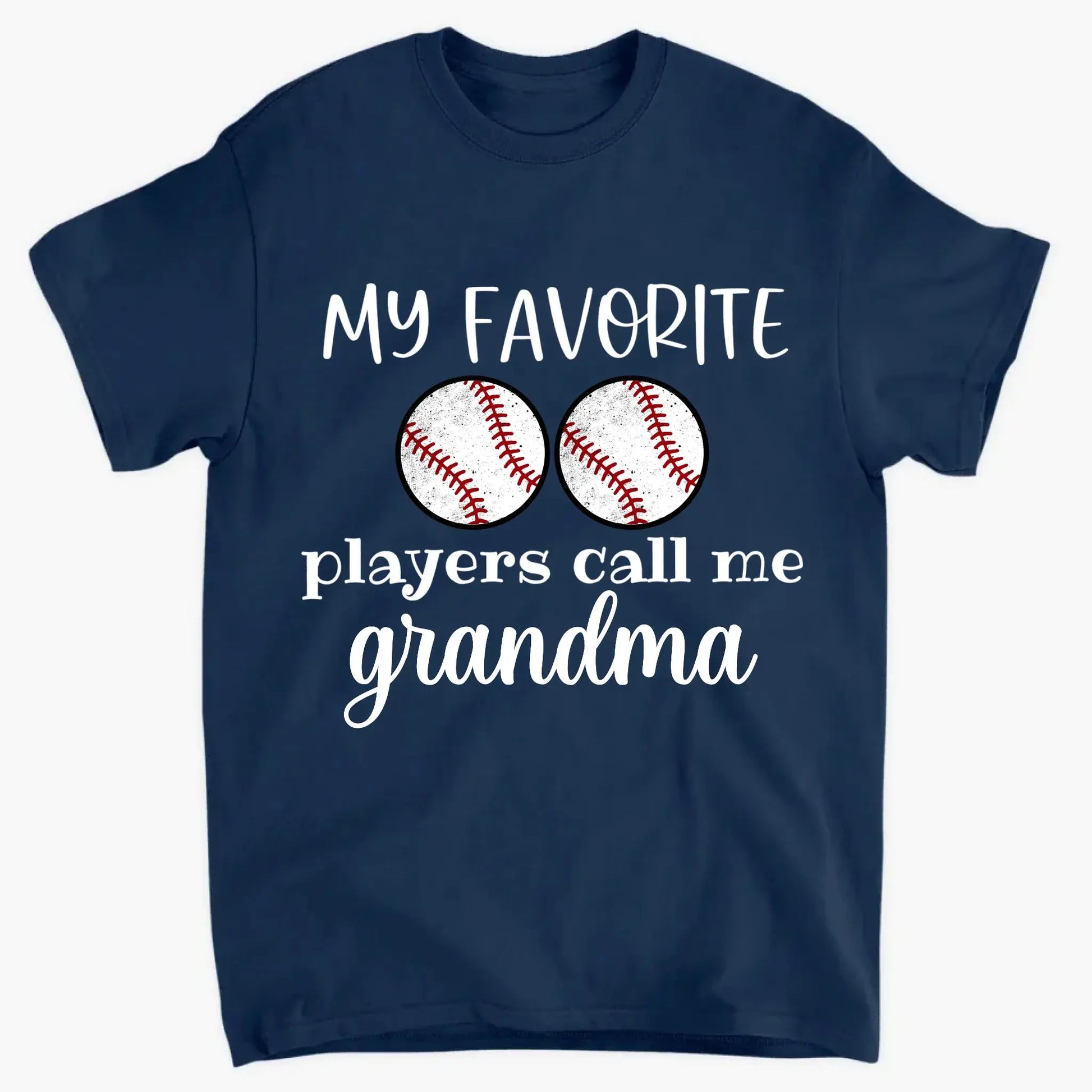 My Favorite Players Call Me Grandma Shirt – Personalized Multi-Sport T-Shirt – Custom Birthday or Mother’s Day Gift for Grandma, Nana, or Mom  Ezcustomize