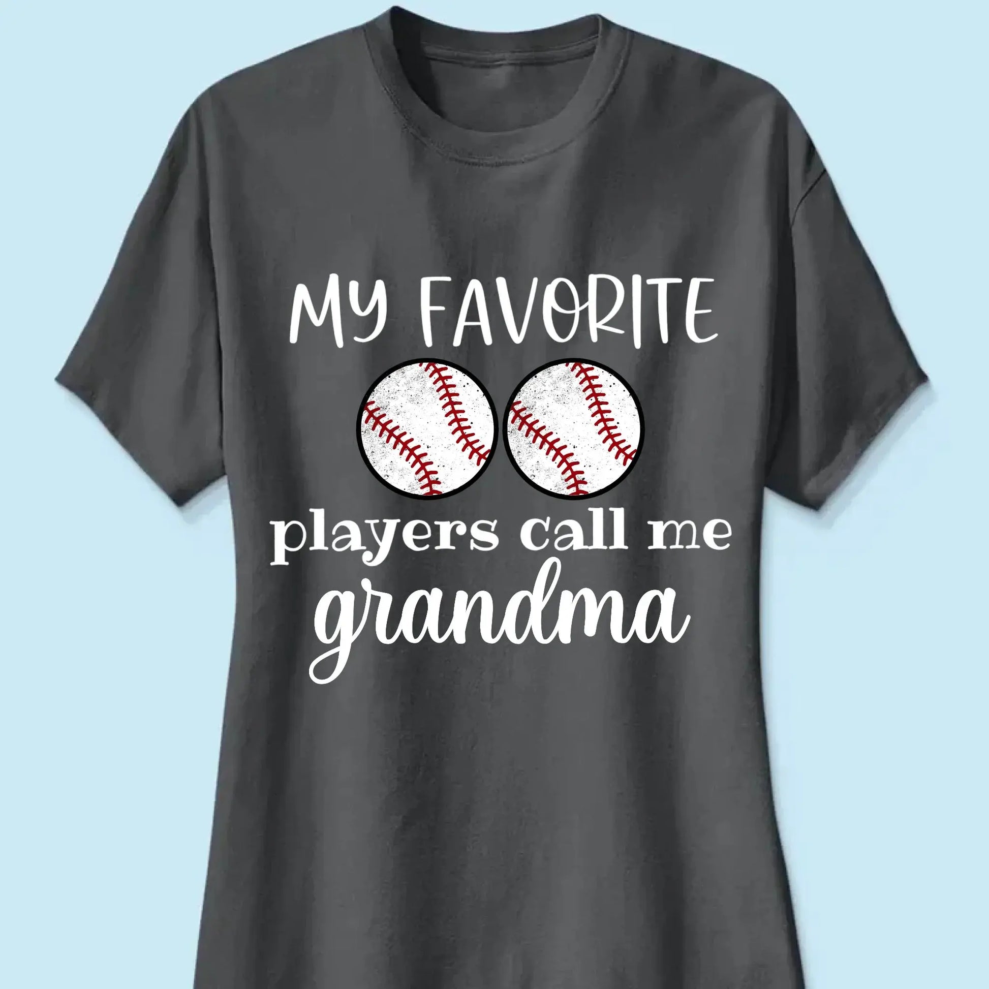 My Favorite Players Call Me Grandma Shirt – Personalized Multi-Sport T-Shirt – Custom Birthday or Mother’s Day Gift for Grandma, Nana, or Mom  Ezcustomize