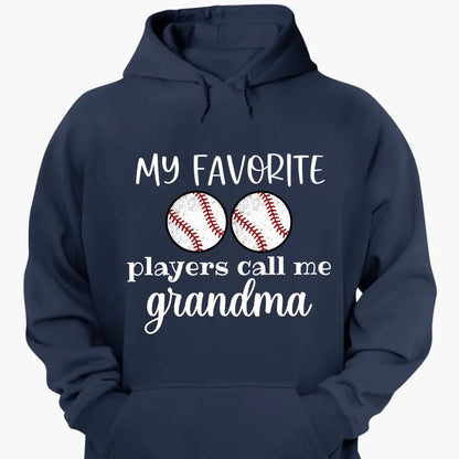 My Favorite Players Call Me Grandma Shirt – Personalized Multi-Sport T-Shirt – Custom Birthday or Mother’s Day Gift for Grandma, Nana, or Mom  Ezcustomize
