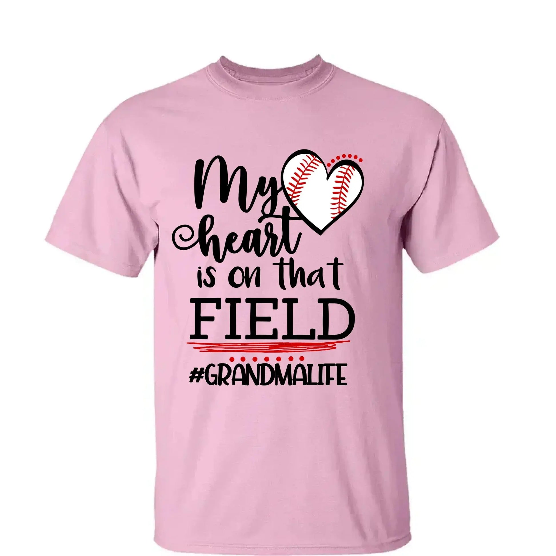 My Heart Is on That Field Shirt – Personalized Baseball Ballpark Design – Custom Mother’s Day Gift for Grandma, Nana, or Gigi  Ezcustomize