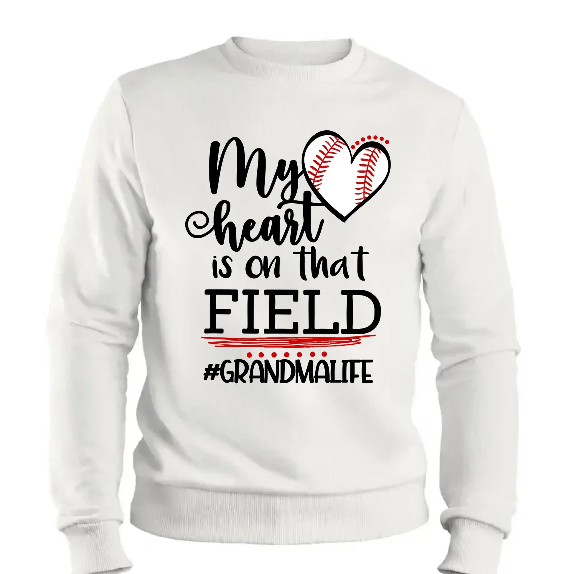My Heart Is on That Field Shirt – Personalized Baseball Ballpark Design – Custom Mother’s Day Gift for Grandma, Nana, or Gigi  Ezcustomize
