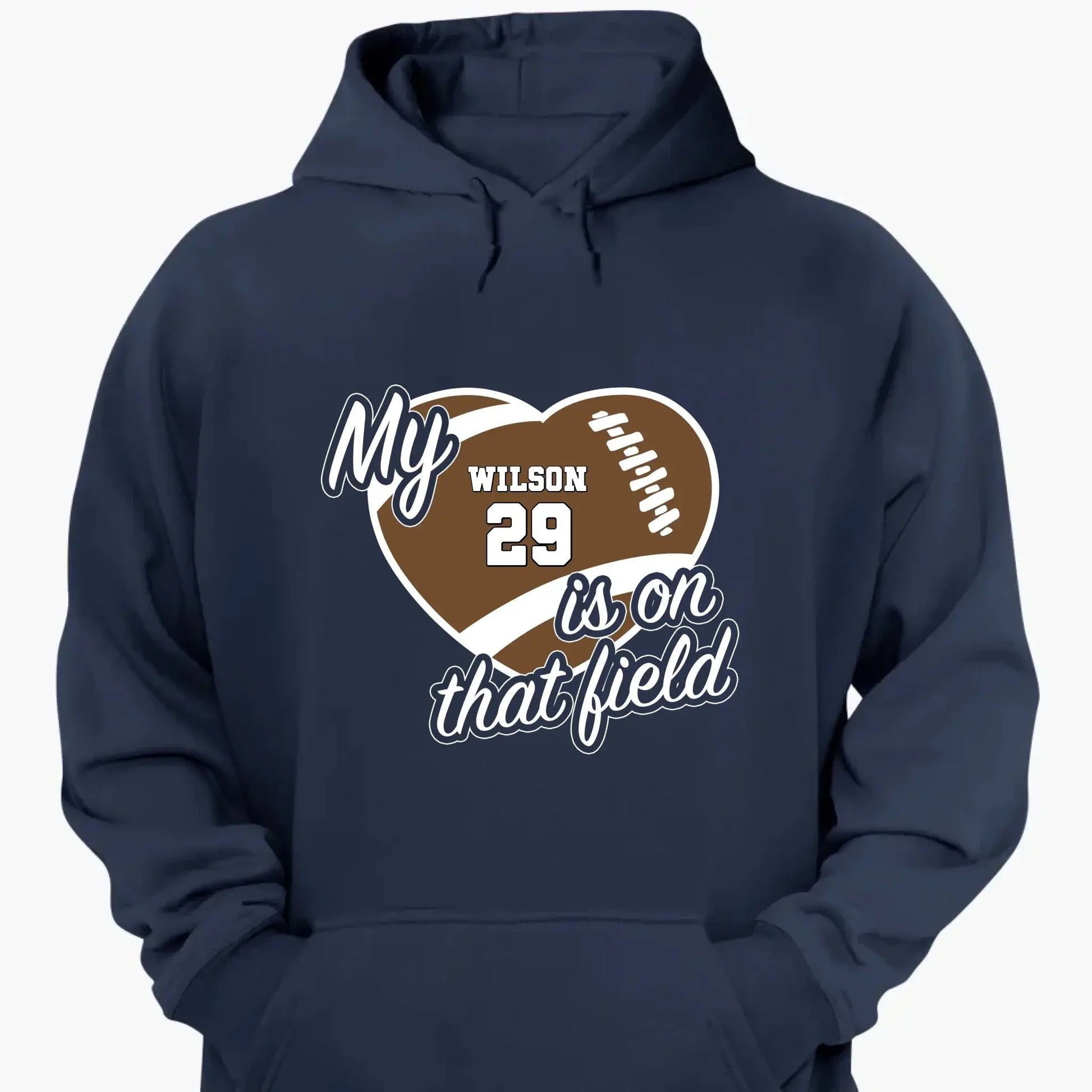 My Heart Is on That Field – Personalized T-Shirt – Custom Gift for Sports Mom or Grandma on Game Day or Mother’s Day  Ezcustomize