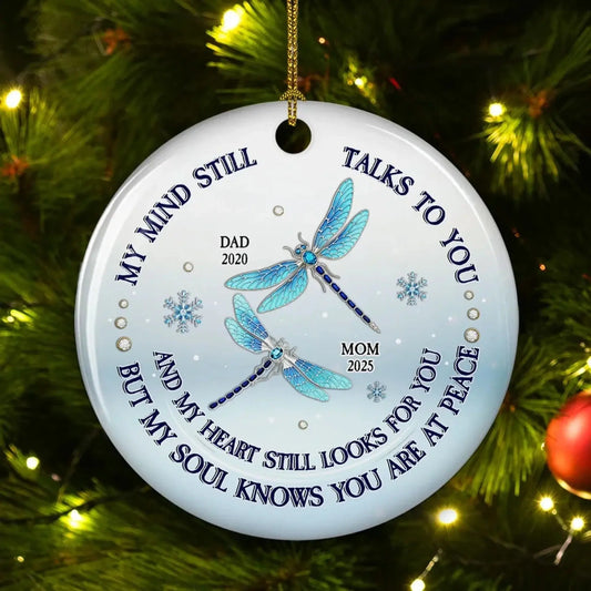 My Mind My Heart My Soul Blue Crystal – Personalized Ceramic Ornament – Custom Christmas Keepsake & Meaningful Gifts for Loved Ones  Ezcustomize