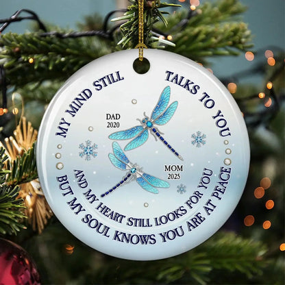 My Mind My Heart My Soul Blue Crystal – Personalized Ceramic Ornament – Custom Christmas Keepsake & Meaningful Gifts for Loved Ones  Ezcustomize