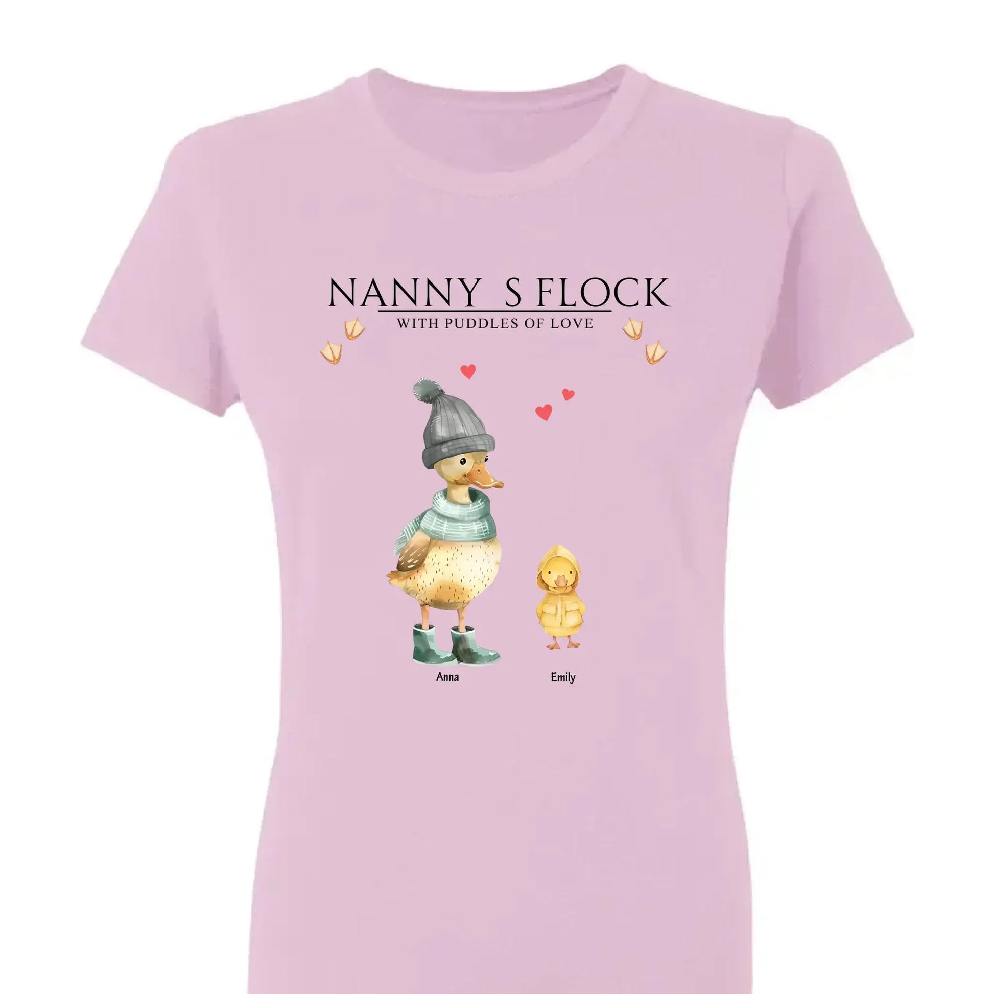 Nanny’s Flock Shirt – Personalized T-Shirt with Kids’ Names – Funny Mother’s Day Gift for Grandma or Mom  Ezcustomize