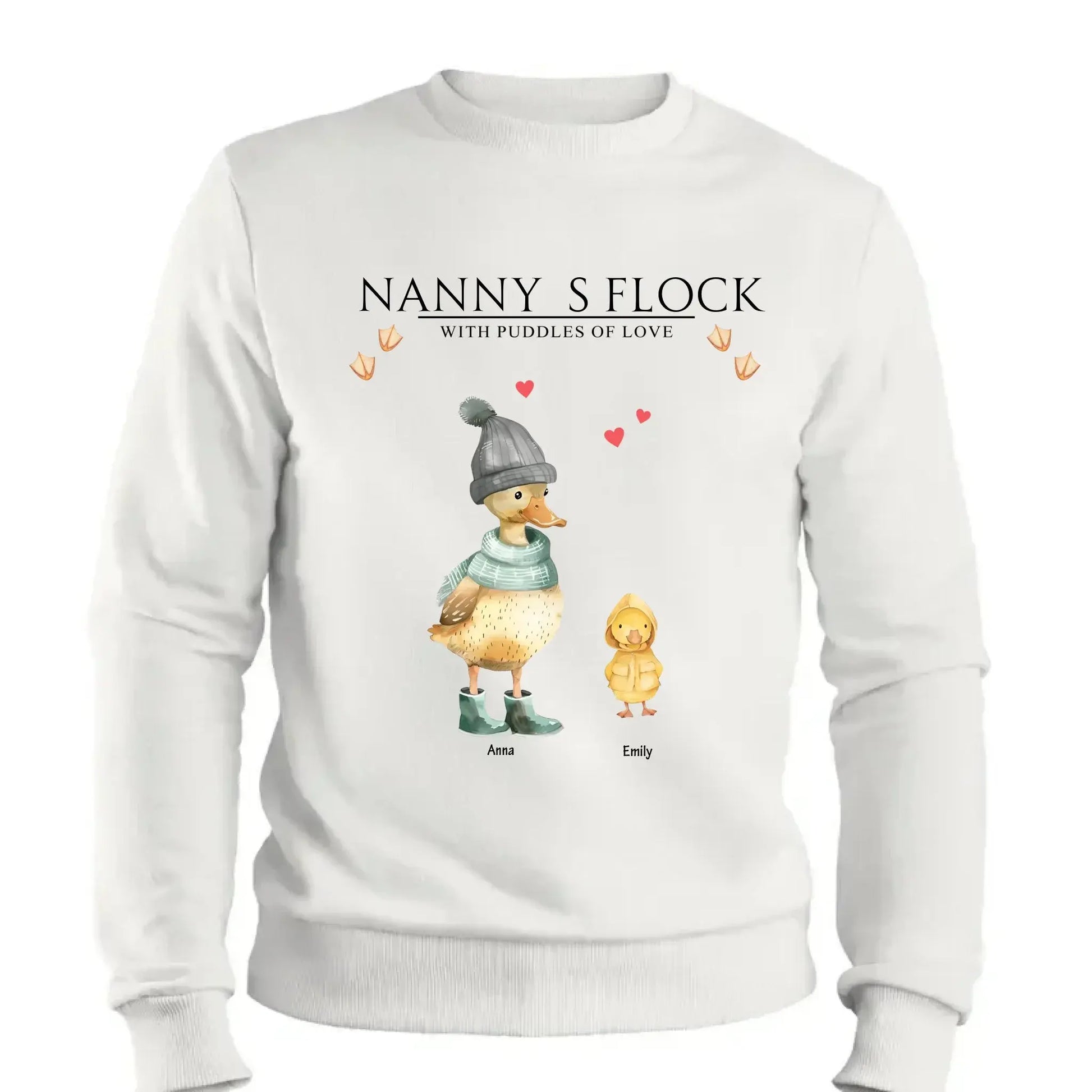 Nanny’s Flock Shirt – Personalized T-Shirt with Kids’ Names – Funny Mother’s Day Gift for Grandma or Mom  Ezcustomize