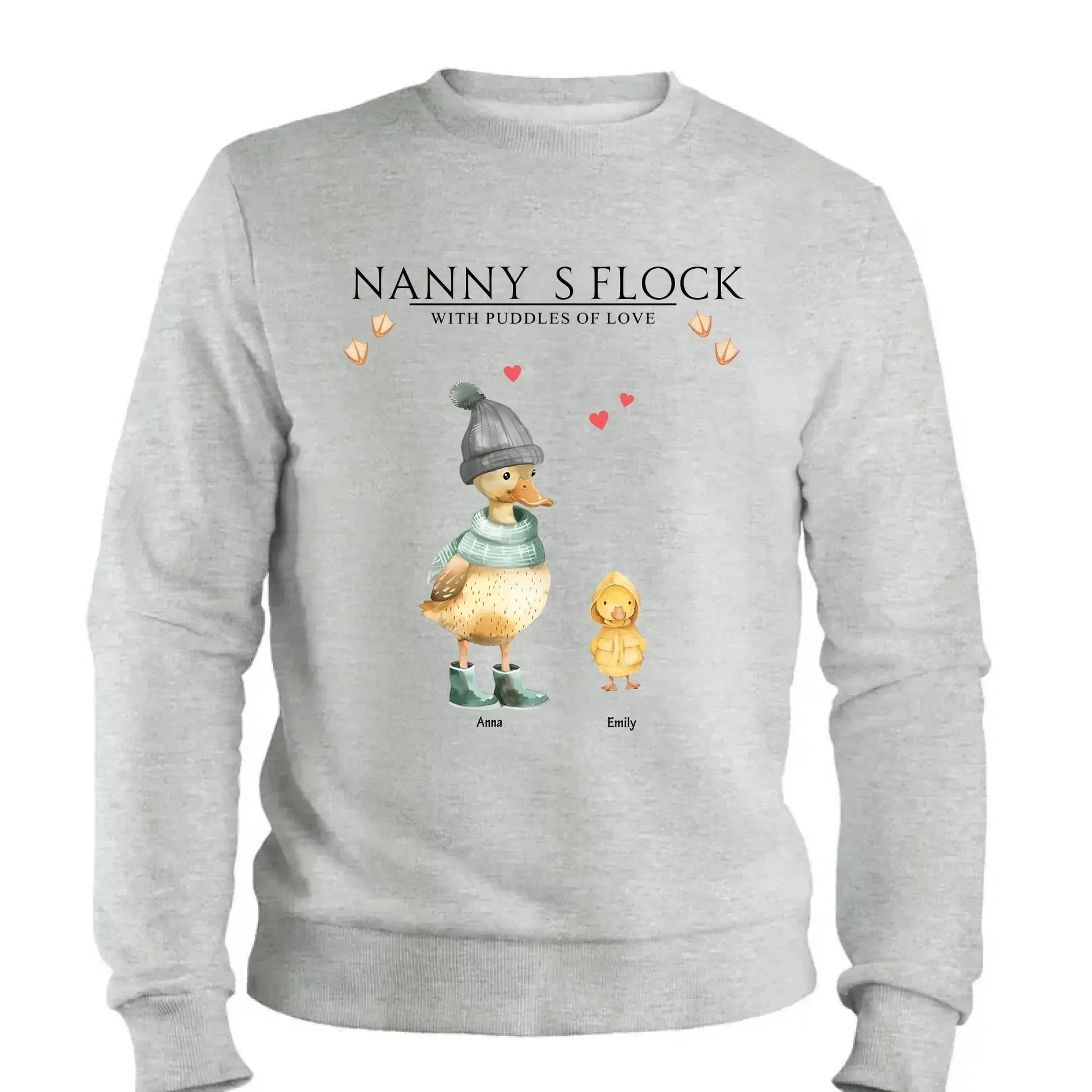 Nanny’s Flock Shirt – Personalized T-Shirt with Kids’ Names – Funny Mother’s Day Gift for Grandma or Mom  Ezcustomize