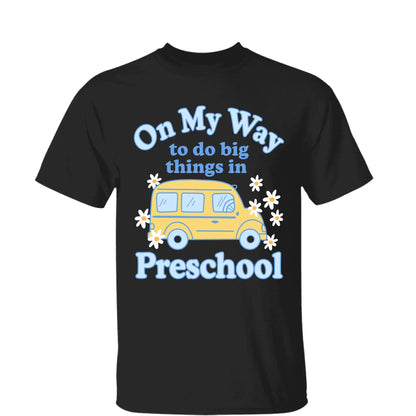 On My Way To Do Big Things – Personalized Grade Level Shirt and Cap for Kids & Teachers – Cute Back to School Custom Tees & Denim Cap  Ezcustomize