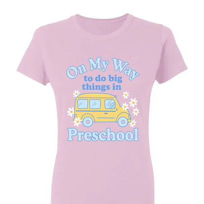 On My Way To Do Big Things – Personalized Grade Level Shirt and Cap for Kids & Teachers – Cute Back to School Custom Tees & Denim Cap  Ezcustomize