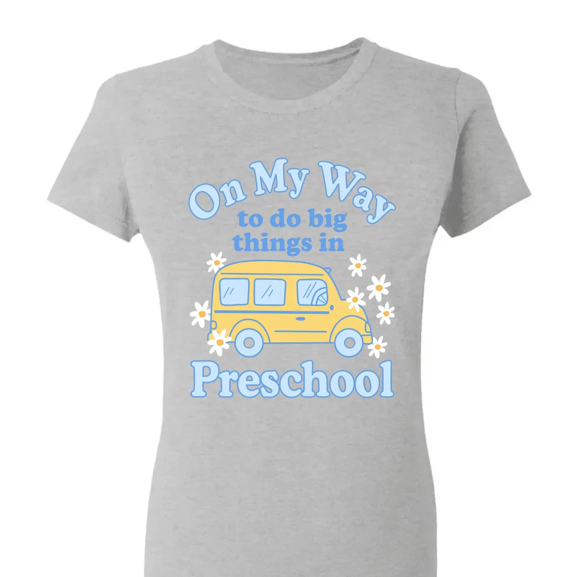 On My Way to Do Big Things in School/Grade Level – Personalized School Bus Shirt – Custom Back to School T-Shirt for Kids, Teachers, Educators  Ezcustomize