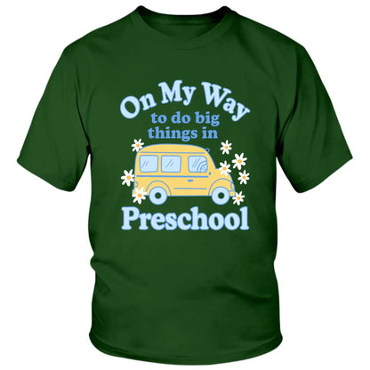 On My Way to Do Big Things in School/Grade Level – Personalized School Bus Shirt – Custom Back to School T-Shirt for Kids, Teachers, Educators  Ezcustomize