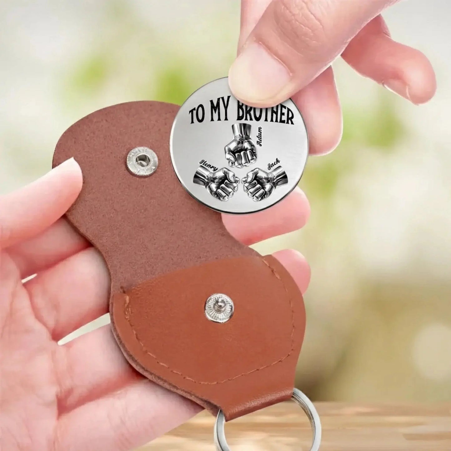 Once A Brother And Always A Brother – Personalized Custom Pocket Hug Token – Meaningful Birthday, Christmas & Brotherhood Keepsake Gift for Brother  Ezcustomize