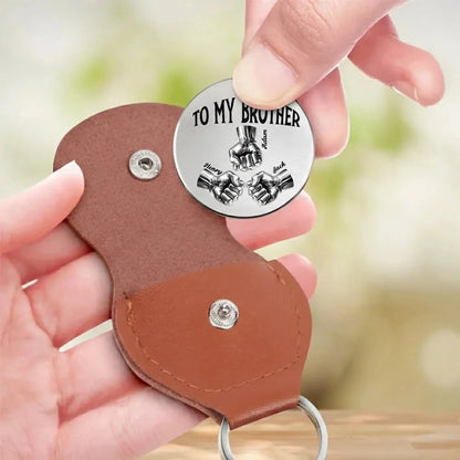 Once A Brother And Always A Brother – Personalized Custom Pocket Hug Token – Meaningful Birthday, Christmas & Brotherhood Keepsake Gift for Brother  Ezcustomize