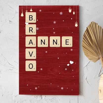 Our Family Scrabble – Personalized Poster Wall Art – Unique Custom Home Décor and Heartwarming Gift for Families, Parents & Loved Ones  Ezcustomize