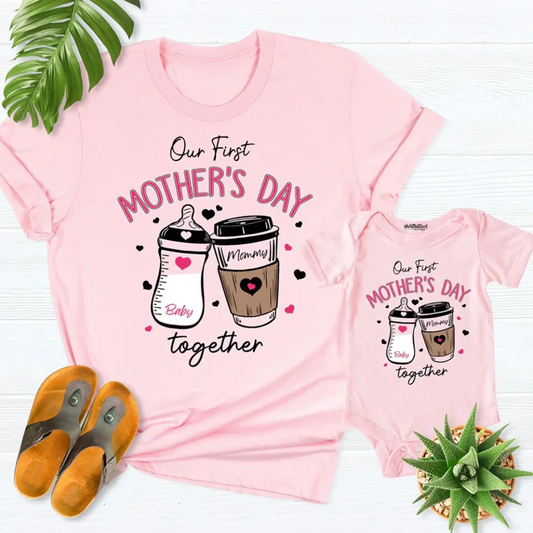 Our First Mother’s Day 2025 – Personalized Baby Onesie – Custom Gift for New Mom and Baby on Mother’s Day  Ezcustomize