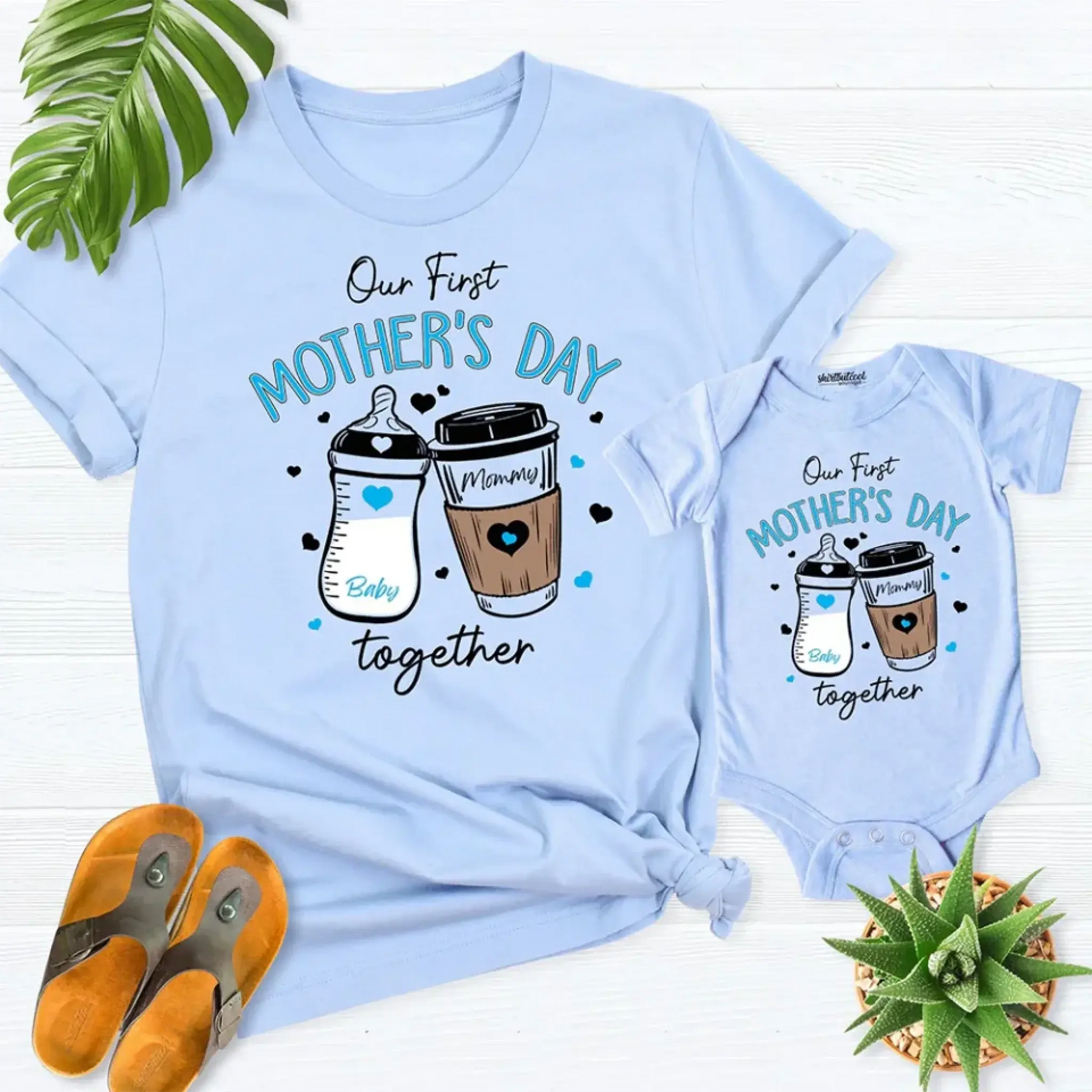 Our First Mother’s Day 2025 – Personalized Baby Onesie – Custom Gift for New Mom and Baby on Mother’s Day  Ezcustomize