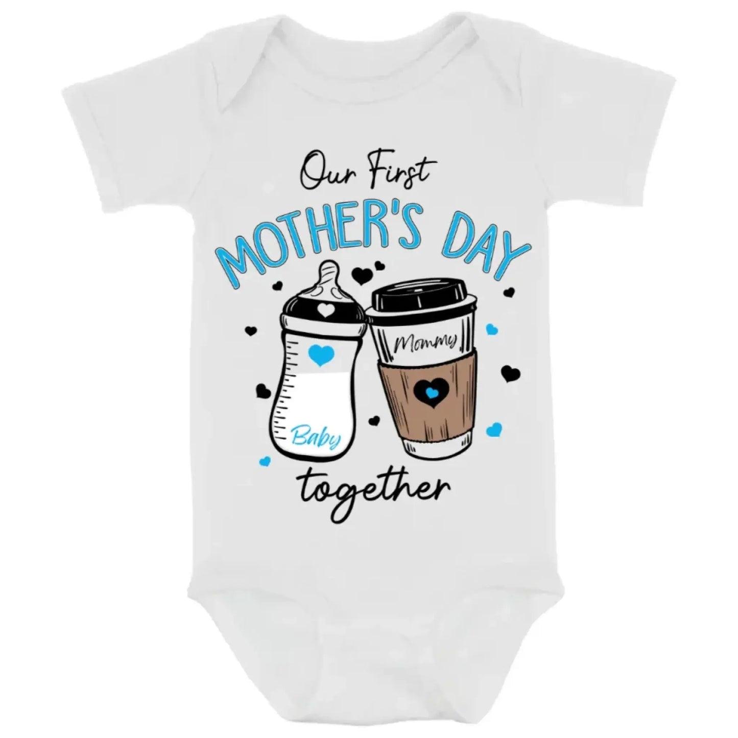 Our First Mother’s Day 2025 – Personalized Baby Onesie – Custom Gift for New Mom and Baby on Mother’s Day  Ezcustomize