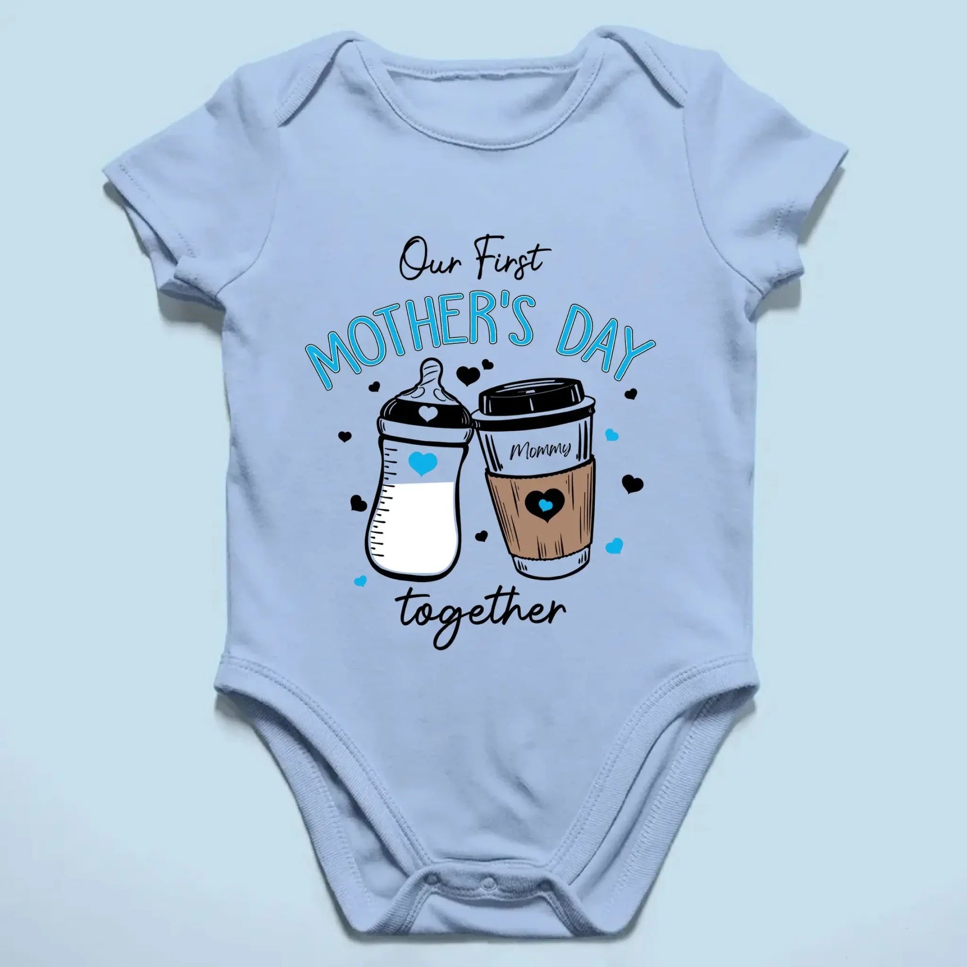 Our First Mother’s Day 2025 – Personalized Baby Onesie – Custom Gift for New Mom and Baby on Mother’s Day  Ezcustomize