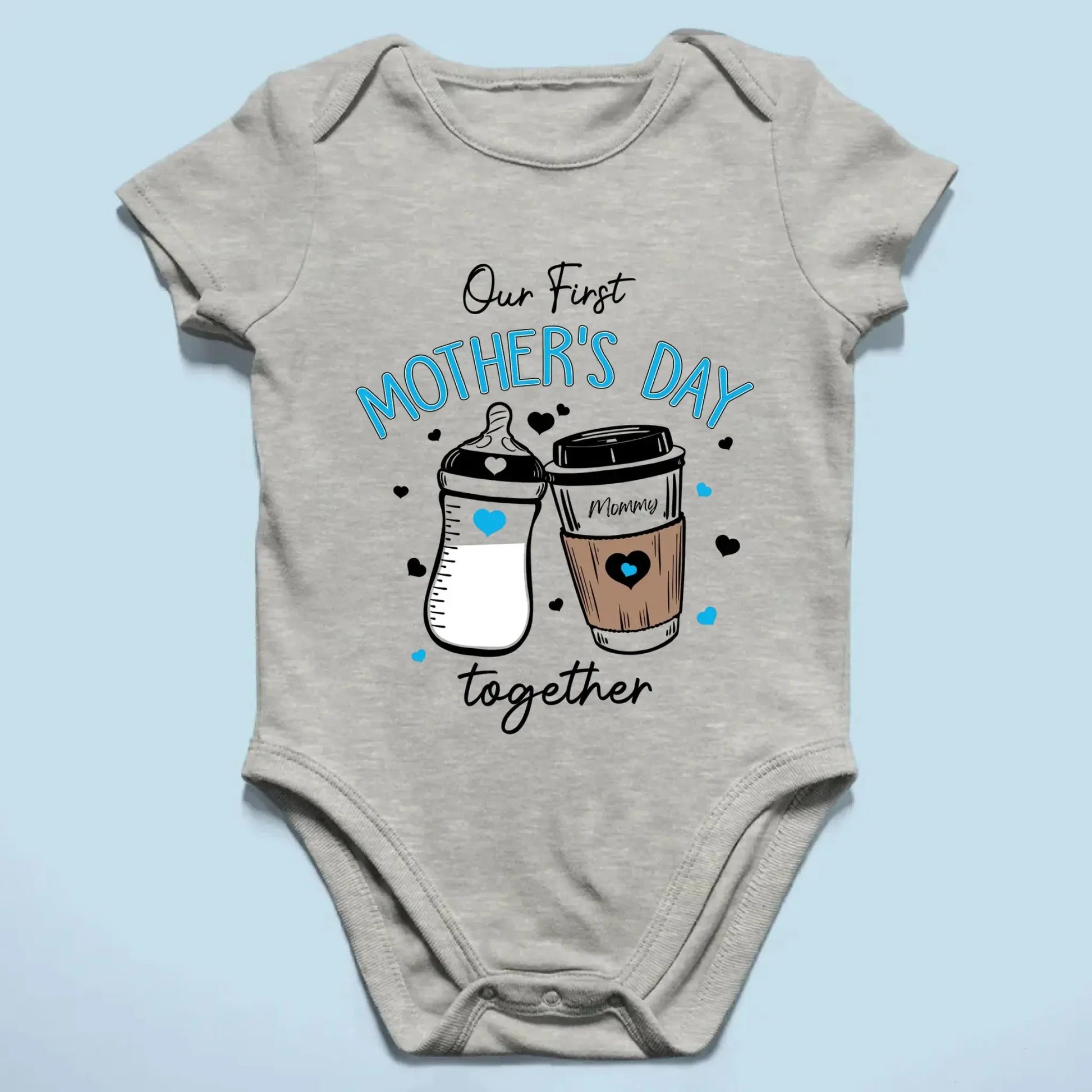 Our First Mother’s Day 2025 – Personalized Baby Onesie – Custom Gift for New Mom and Baby on Mother’s Day  Ezcustomize