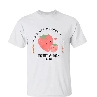 Our First Mother’s Day 2025 – Personalized Baby Onesie – Custom Mother’s Day Gift for New Mom and Baby  Ezcustomize