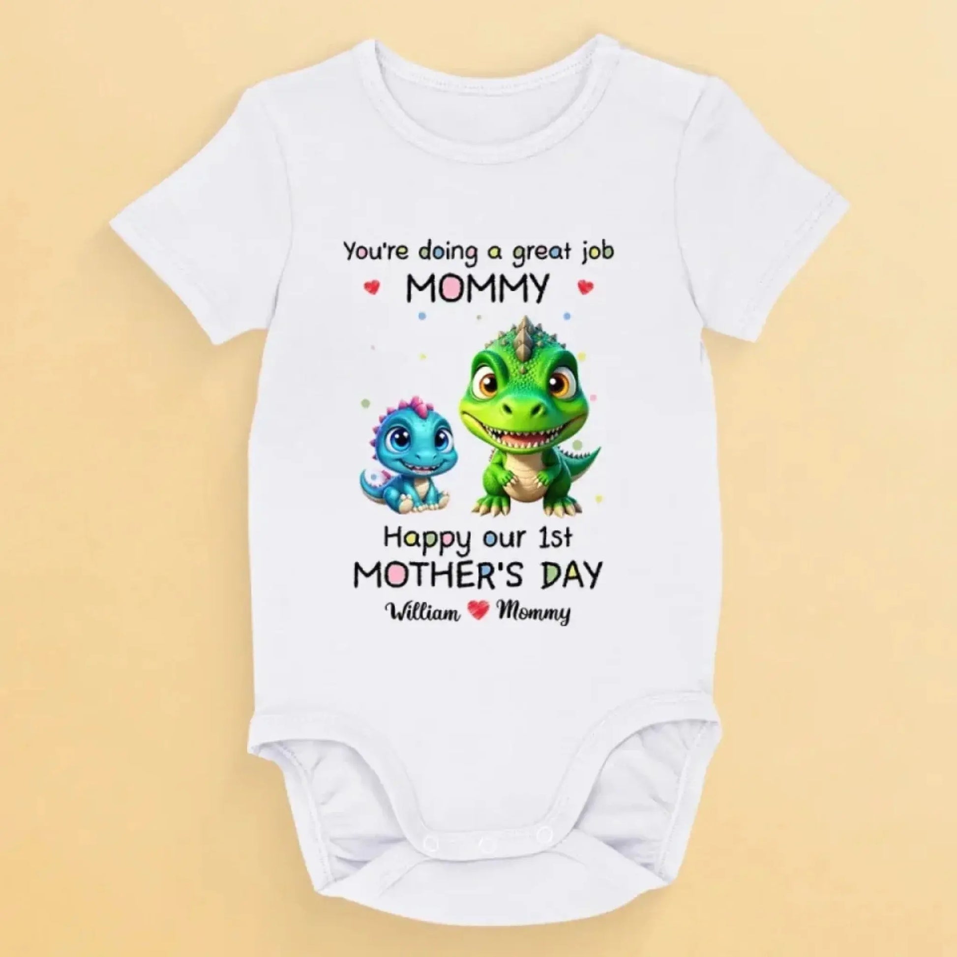 Our First Mother’s Day Together – Personalized Baby Onesie or T-Shirt – Custom Gift for New Mom on Mother’s Day or Baby Shower  Ezcustomize