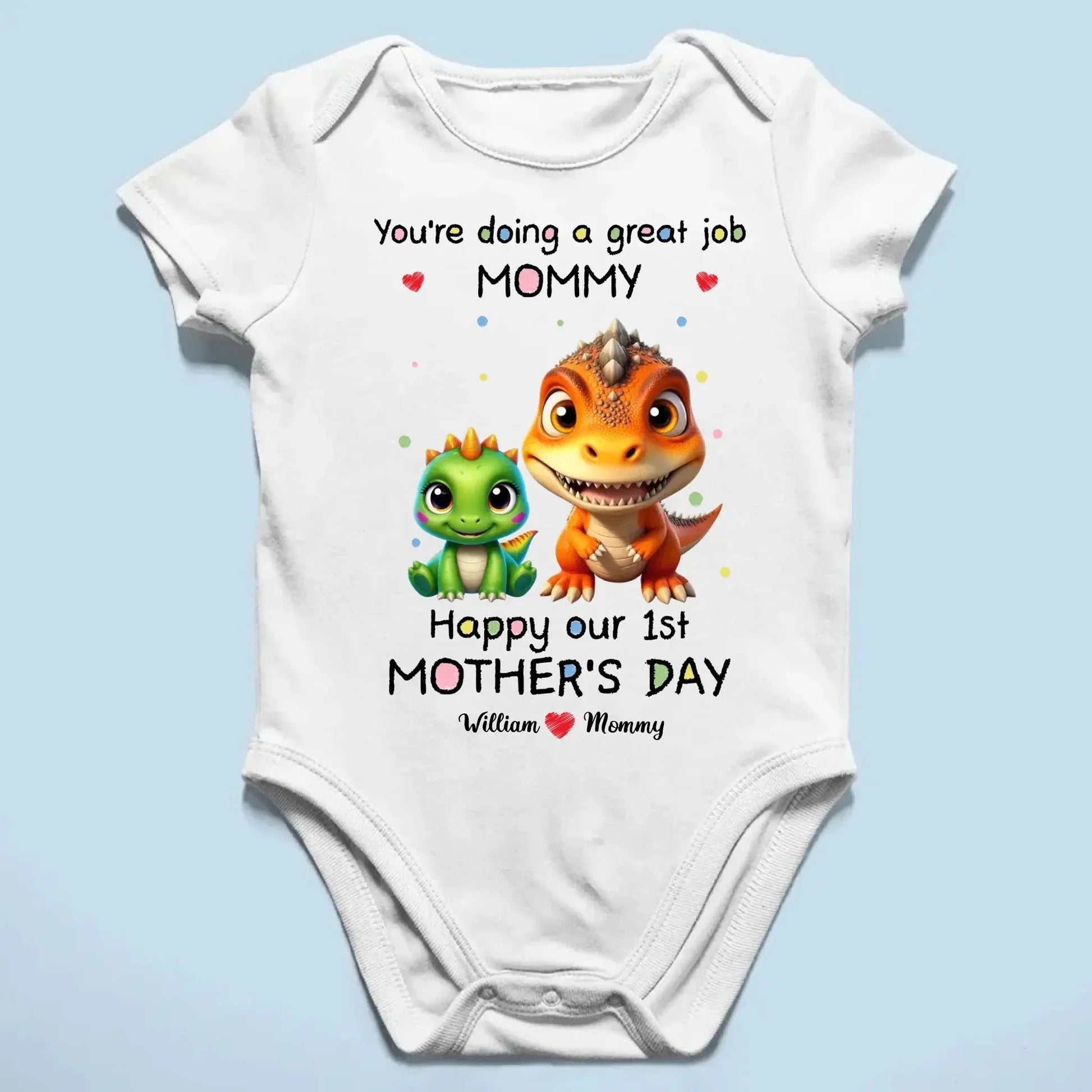 Our First Mother’s Day Together – Personalized Baby Onesie or T-Shirt – Custom Gift for New Mom on Mother’s Day or Baby Shower  Ezcustomize