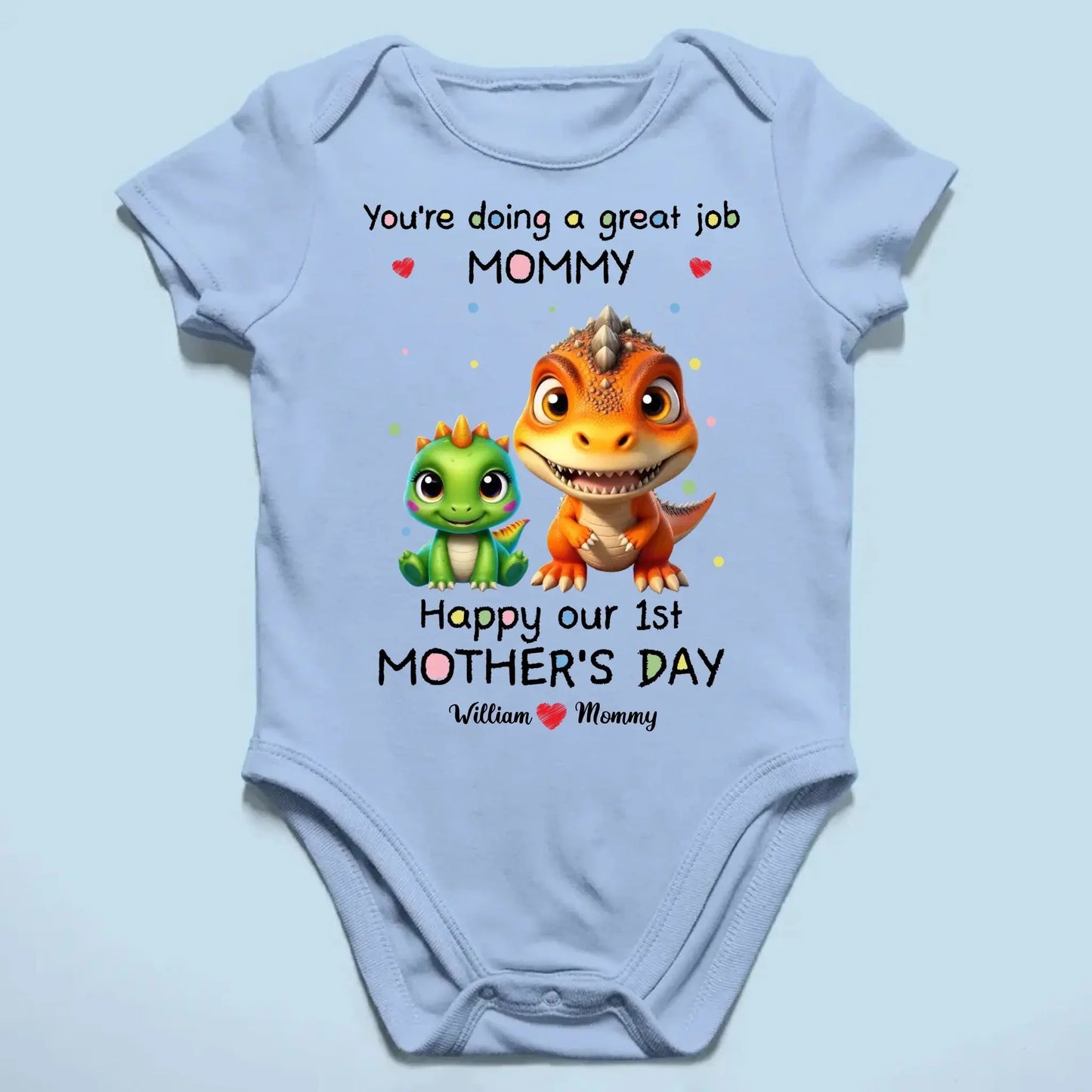 Our First Mother’s Day Together – Personalized Baby Onesie or T-Shirt – Custom Gift for New Mom on Mother’s Day or Baby Shower  Ezcustomize