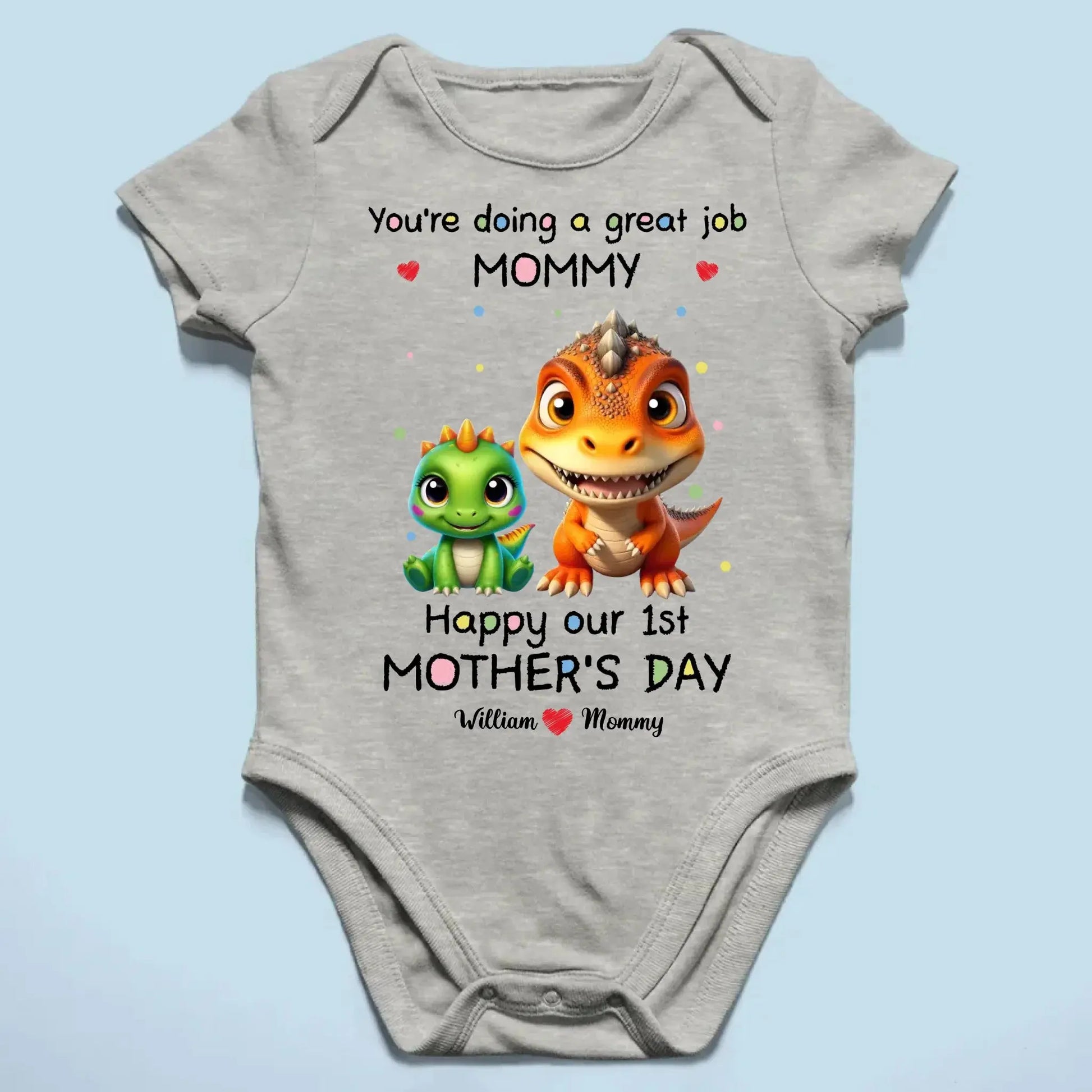 Our First Mother’s Day Together – Personalized Baby Onesie or T-Shirt – Custom Gift for New Mom on Mother’s Day or Baby Shower  Ezcustomize