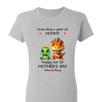 Our First Mother’s Day Together – Personalized Baby Onesie or T-Shirt – Custom Gift for New Mom on Mother’s Day or Baby Shower  Ezcustomize