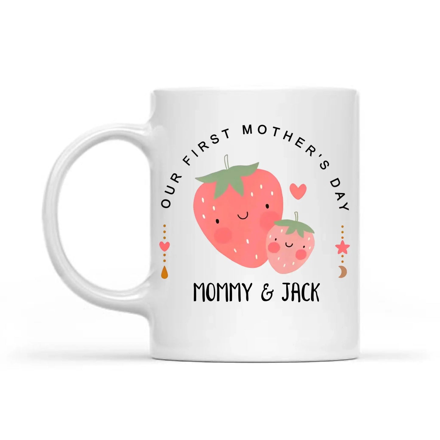 Our First Mother’s Day Together – Personalized T-Shirt & Baby Onesie Set – Custom Gift for New Mom and Baby