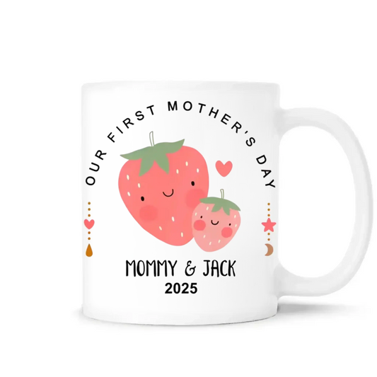 Our First Mother’s Day Together – Personalized T-Shirt & Baby Onesie Set – Custom Gift for New Mom and Baby  Ezcustomize