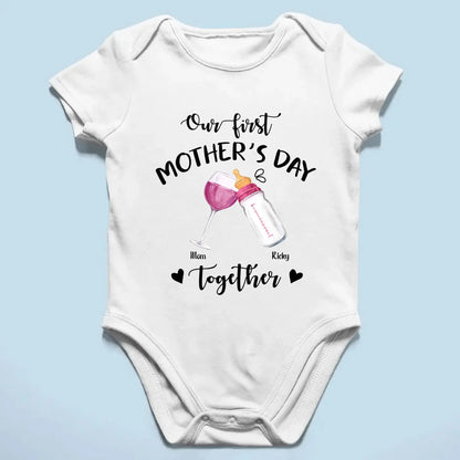 Our First Mother’s Day Together – Personalized T-Shirt or Onesie – Custom Gift for New Mom or First-Time Mom  Ezcustomize