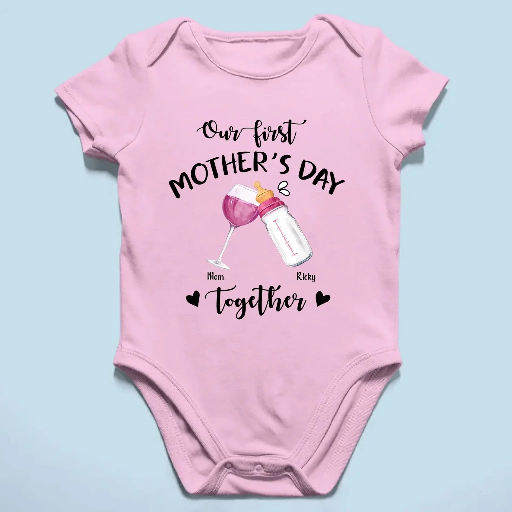 Our First Mother’s Day Together – Personalized T-Shirt or Onesie – Custom Gift for New Mom or First-Time Mom  Ezcustomize