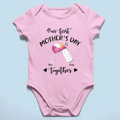 Our First Mother’s Day Together – Personalized T-Shirt or Onesie – Custom Gift for New Mom or First-Time Mom  Ezcustomize