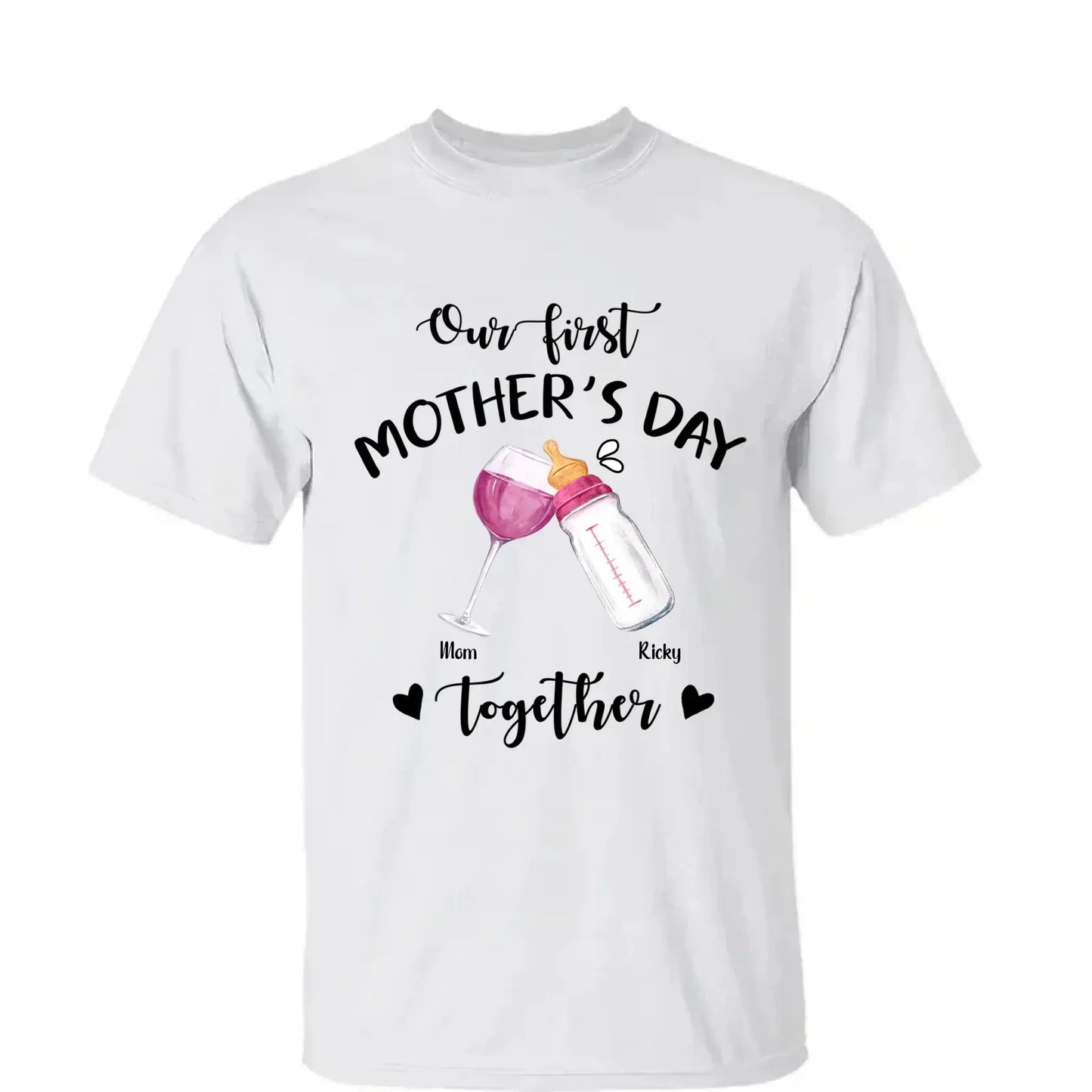 Our First Mother’s Day Together – Personalized T-Shirt or Onesie – Custom Gift for New Mom or First-Time Mom  Ezcustomize