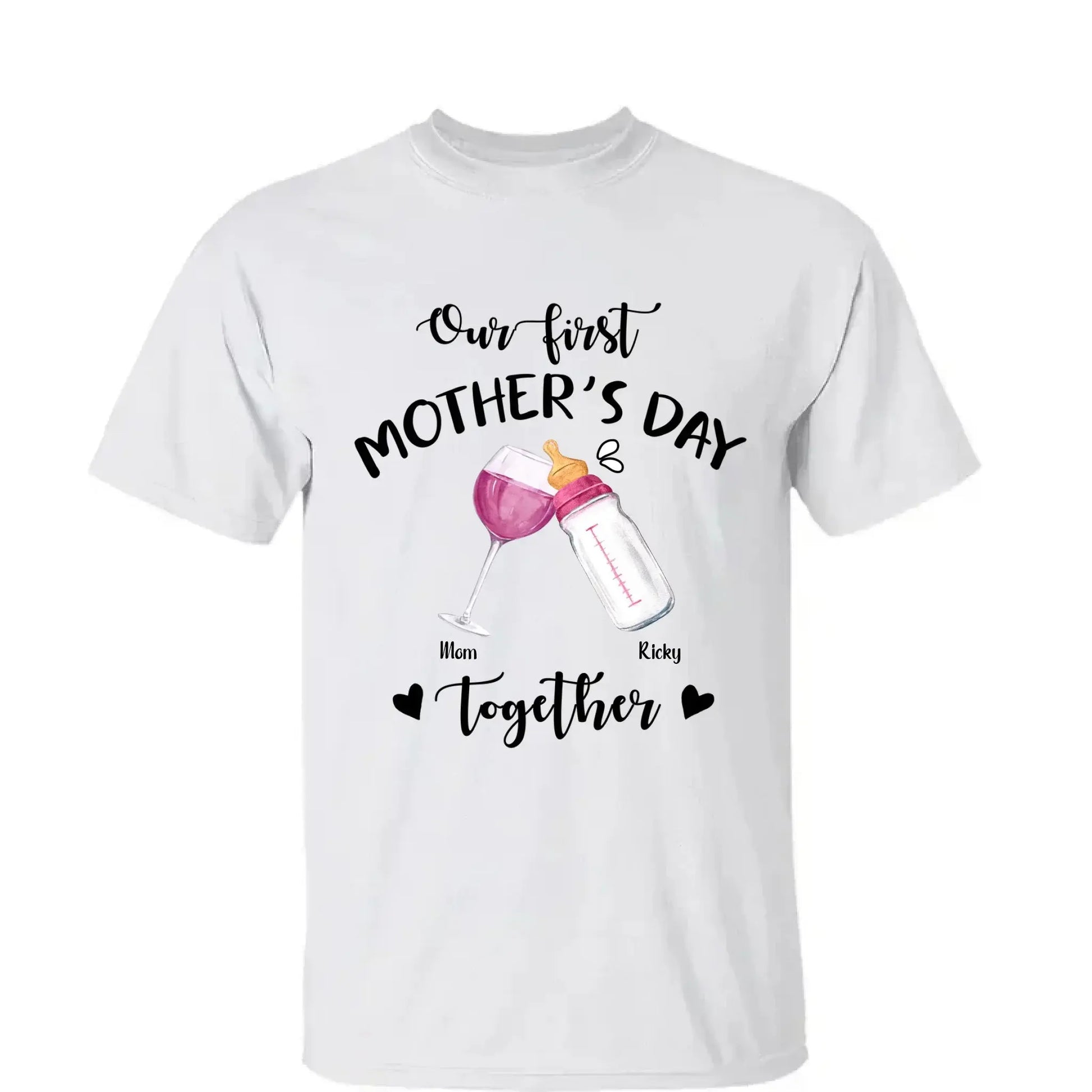 Our First Mother’s Day Together – Personalized T-Shirt or Onesie – Custom Gift for New Mom or First-Time Mom  Ezcustomize