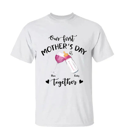 Our First Mother’s Day Together – Personalized T-Shirt or Onesie – Custom Gift for New Mom or First-Time Mom  Ezcustomize