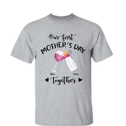 Our First Mother’s Day Together – Personalized T-Shirt or Onesie – Custom Gift for New Mom or First-Time Mom  Ezcustomize