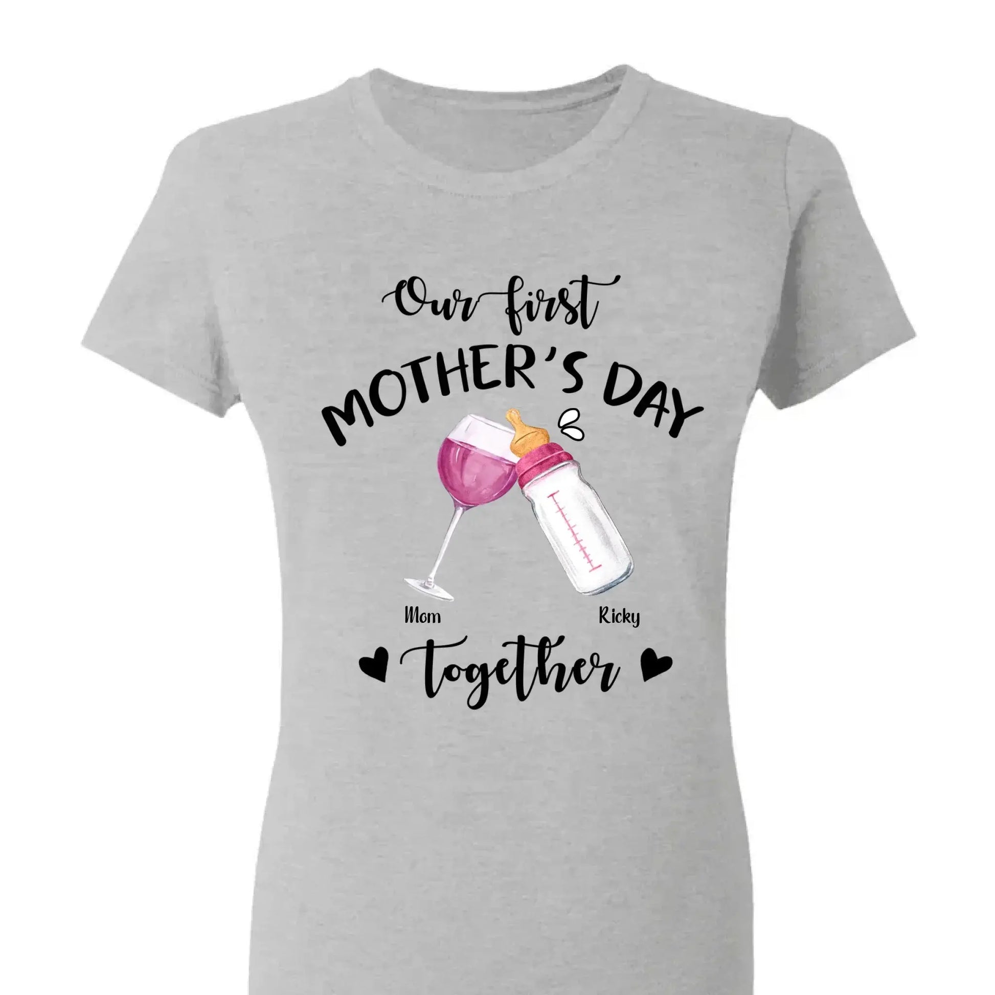 Our First Mother’s Day Together – Personalized T-Shirt or Onesie – Custom Gift for New Mom or First-Time Mom  Ezcustomize