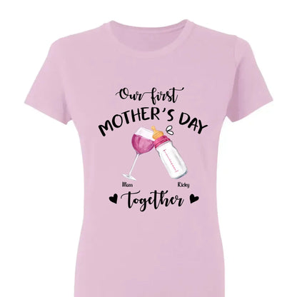 Our First Mother’s Day Together – Personalized T-Shirt or Onesie – Custom Gift for New Mom or First-Time Mom  Ezcustomize