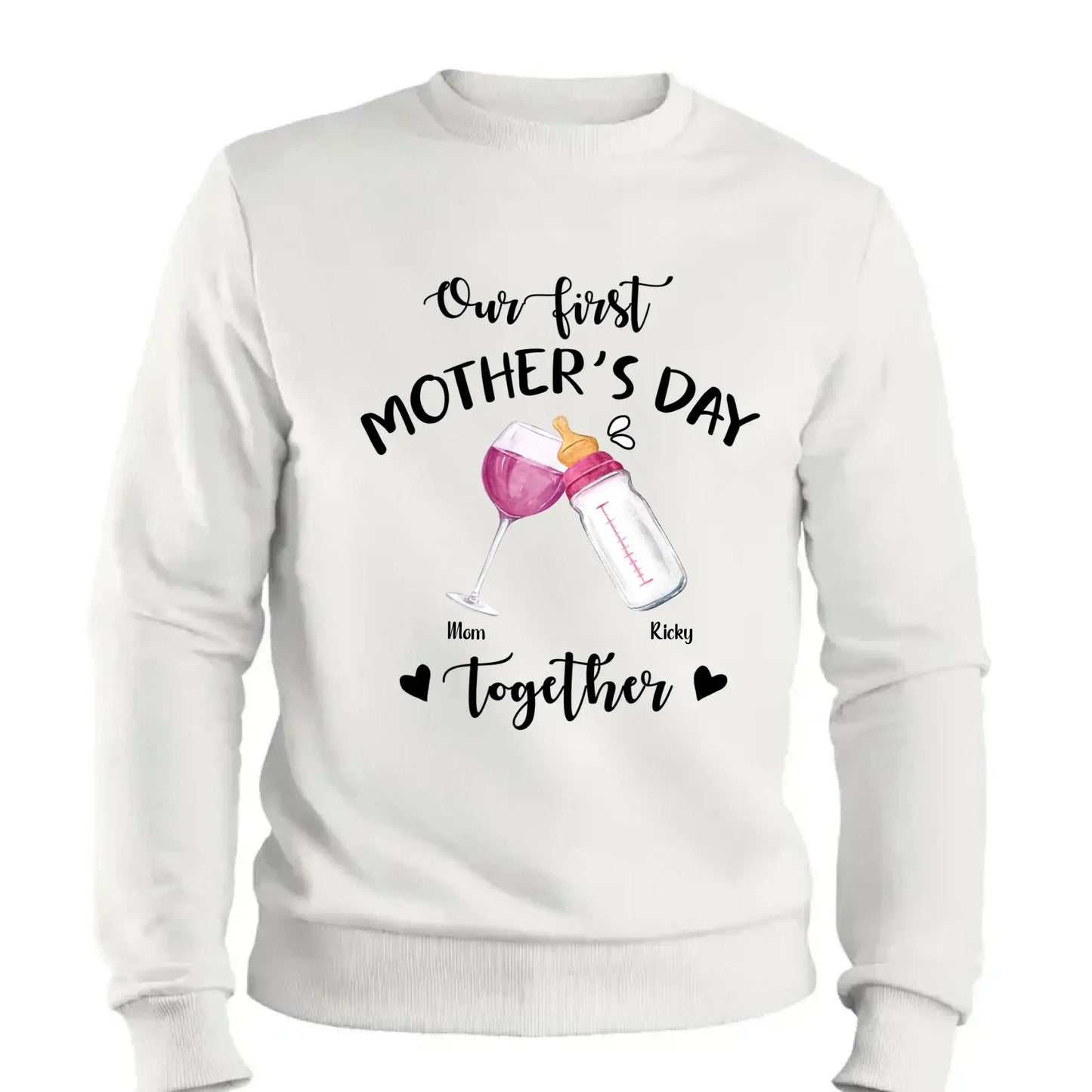 Our First Mother’s Day Together – Personalized T-Shirt or Onesie – Custom Gift for New Mom or First-Time Mom  Ezcustomize