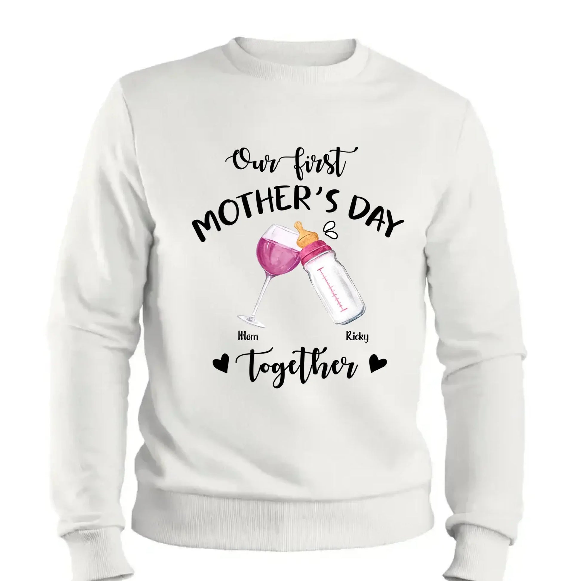 Our First Mother’s Day Together – Personalized T-Shirt or Onesie – Custom Gift for New Mom or First-Time Mom  Ezcustomize