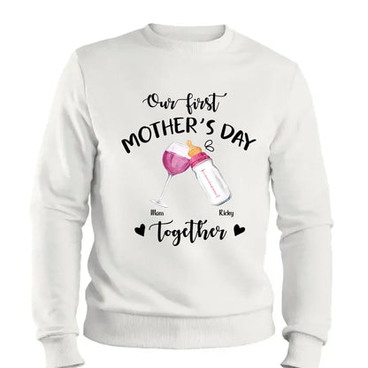 Our First Mother’s Day Together – Personalized T-Shirt or Onesie – Custom Gift for New Mom or First-Time Mom  Ezcustomize