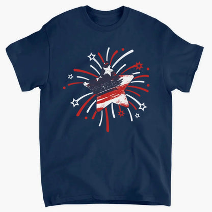 Papa & Kids Firework Star Shirt – Personalized T-Shirt/Hoodie/Sweatshirt – 4th of July or Birthday Gift for Dad or Grandpa  Ezcustomize