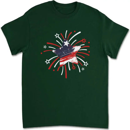 Papa & Kids Firework Star Shirt – Personalized T-Shirt/Hoodie/Sweatshirt – 4th of July or Birthday Gift for Dad or Grandpa  Ezcustomize