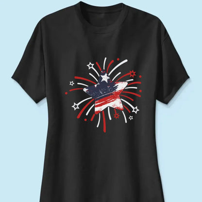 Papa & Kids Firework Star Shirt – Personalized T-Shirt/Hoodie/Sweatshirt – 4th of July or Birthday Gift for Dad or Grandpa  Ezcustomize