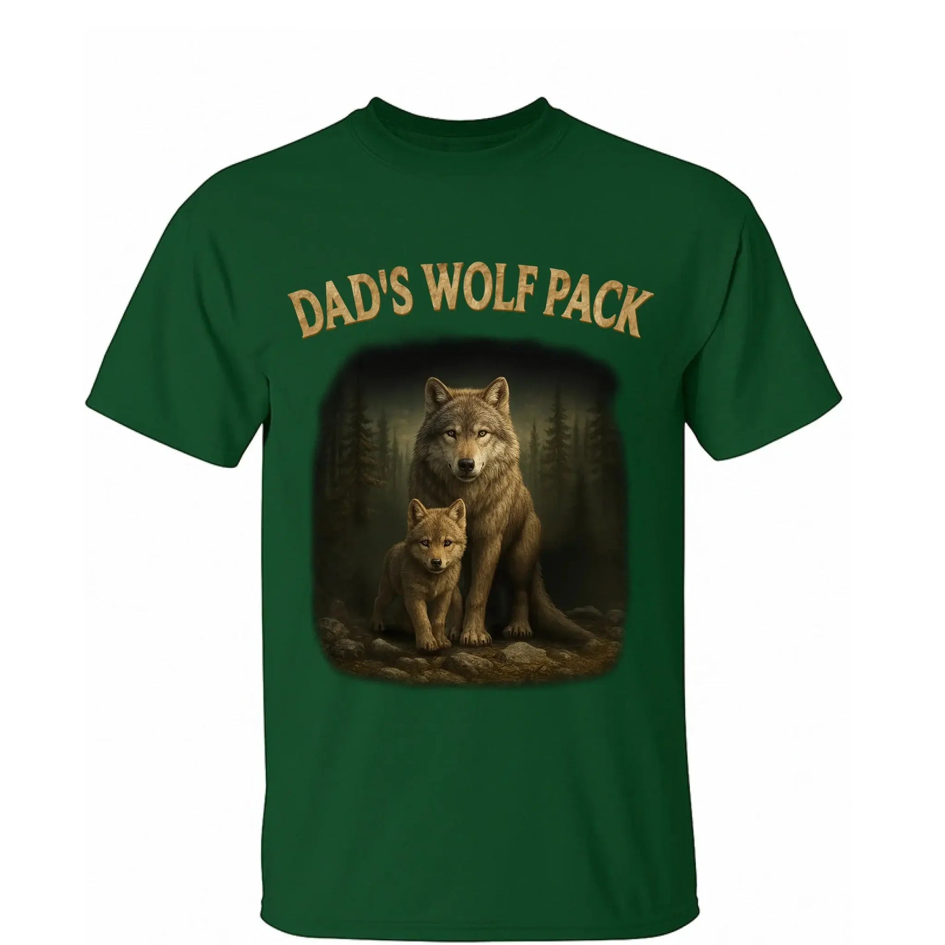 Papa’s Wolf Pack Shirt – Personalized Family Wolf T-Shirt or Hoodie with Kids' Names, Father’s Day Gift for Dad or Grandpa  Ezcustomize